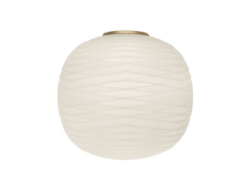 GEM SEMI - Etched glass wall light by Foscarini