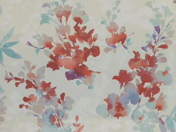 GWENDOLINE - Printed polyester fabric with floral pattern by FR-One