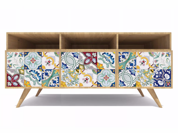 ROVERE MAIOLICATO - Faïence sideboard by FRANCESCO DE MAIO