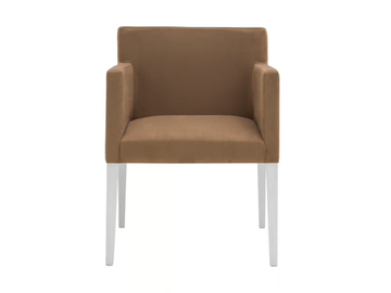DORA - Upholstered fabric chair with armrests by Frauflex