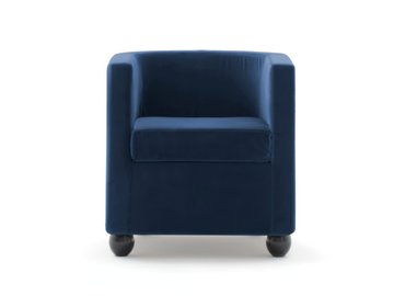 LULÙ - Fabric easy chair with armrests with removable cover by Frauflex