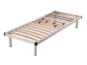 OLIMPIA - Slatted painted metal bed base by Frauflex