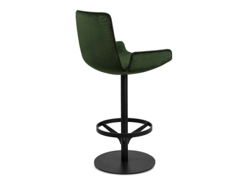 AMELIE COUNTER ARMCHAIR LOW - Swivel high fabric stool with armrests by Freifrau