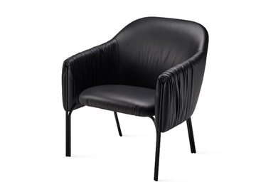 CELINE COCKTAIL CHAIR - Leather easy chair with armrests by Freifrau