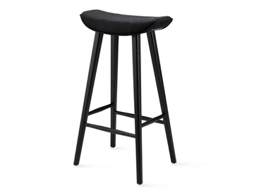 KYA BARSTOOL WOODEN FRAME - Fabric barstool with footrest by Freifrau