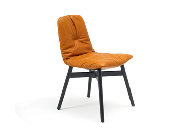 LEYA - Leather chair by Freifrau