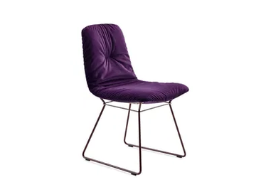 LEYA - Sled base fabric chair by Freifrau