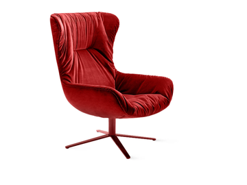 LEYA WINGBACK CHAIR - Wing fabric armchair by Freifrau