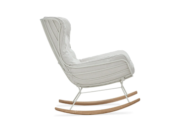 LEYASOL OUTDOOR ROCKING WINGBACK - Rocking Sunbrella® garden armchair with armrests by Freifrau