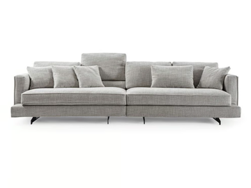 DAVIS TWIN - Sectional fabric sofa with removable cover by Frigerio