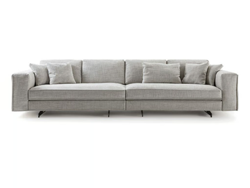 DAVIS TWIN - Sectional fabric sofa with removable cover by Frigerio