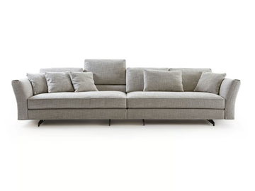 DAVIS WAVE - Sectional fabric sofa with removable cover by Frigerio