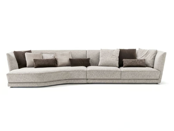 FOSTER - Sectional fabric sofa by Frigerio