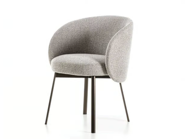 HUG - Fabric easy chair with armrests by Frigerio