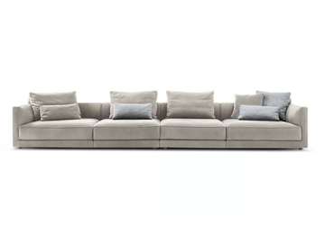 MILLER - Sectional fabric sofa by Frigerio