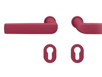 FSB 15 1267 - Powder coated aluminium door handle with lock by FSB