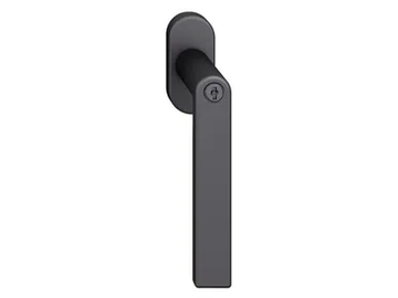 FSB 34 1244 - Aluminium window handle with lock on rose by FSB