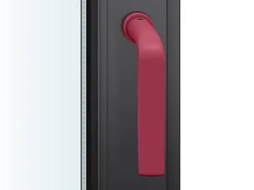 FSB 34 1267 - DK powder coated aluminium window handle by FSB