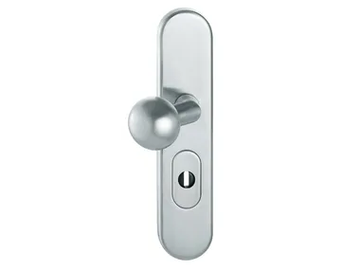FSB 7383 - Door knob with lock on back plate by FSB