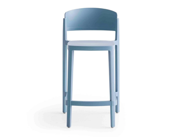 ABUELA STOOL - High technopolymer stool with back by GABER