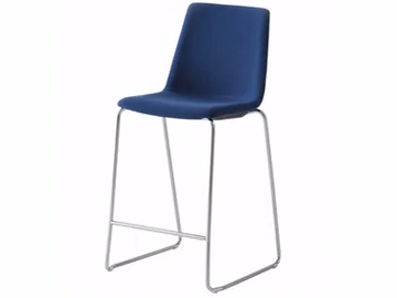 AKAMI IST 75 - Sled base high upholstered stool by GABER