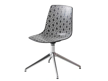 ALHAMBRA L - Swivel with 4-spoke base technopolymer chair by GABER