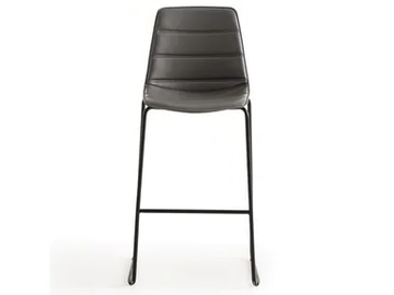ALHAMBRA ST UPH - High Eco-leather stool with footrest by GABER