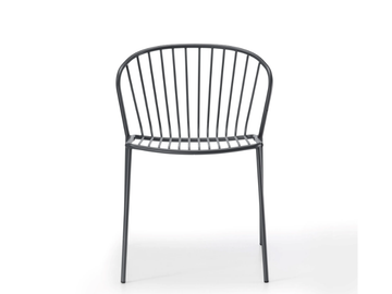 AMITHA - Stackable steel garden chair by GABER