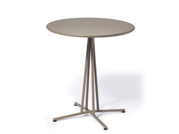BRISTOL - Round epoxy paint steel table by GABER