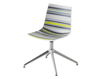 COLORFIVE L - Swivel with 4-spoke base technopolymer chair by GABER