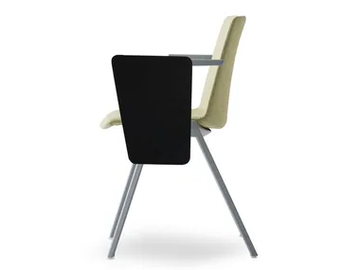 JUBEL IIVBT - Upholstered training chair with writing tablet by GABER