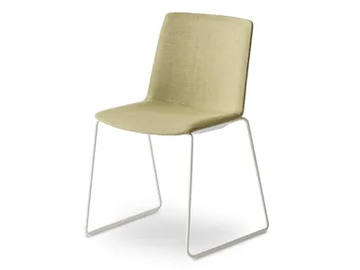 JUBEL IS - Sled base upholstered chair by GABER