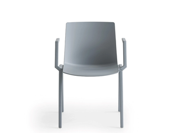 JUBEL IVB - Technopolymer chair with armrests with linking device by GABER
