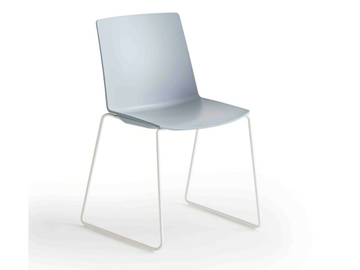 JUBEL S - Stackable sled base technopolymer chair by GABER