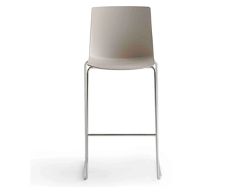 JUBEL ST - High technopolymer stool with back by GABER