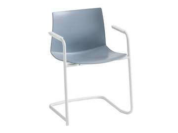 KANVAS 2 CTLS - Cantilever technopolymer chair with armrests by GABER