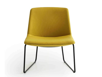 KANVAS LOUNGE ST - Sled base upholstered easy chair by GABER
