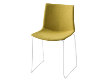 KANVAS S FRONT - Sled base upholstered chair by GABER