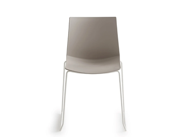 KANVAS S - Sled base technopolymer chair by GABER