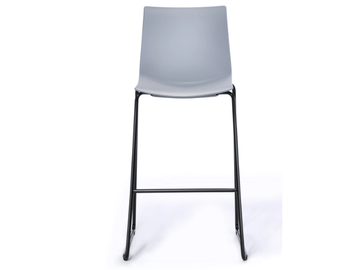 KANVAS ST 66/76 - Sled base high technopolymer garden stool by GABER