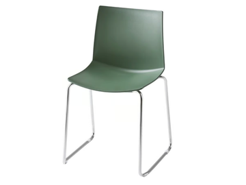 KANVAS ST - Stackable sled base technopolymer chair by GABER