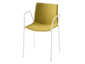 KANVAS TB FRONT - Upholstered chair with armrests by GABER