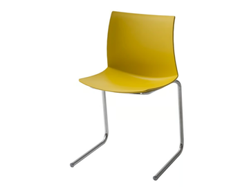 KANVAS Z - Cantilever stackable technopolymer chair by GABER
