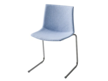 KANVAS Z FRONT - Cantilever upholstered chair by GABER