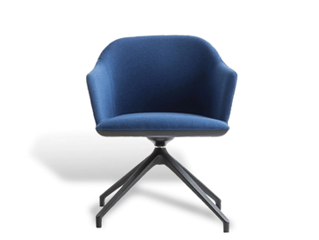 MANAA U - Trestle-based upholstered office chair with armrests by GABER
