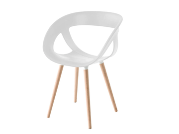 MOEMA BL - Technopolymer chair with armrests by GABER