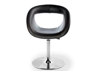 MOEMA UPH - Swivel upholstered leather chair by GABER