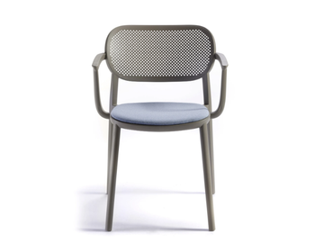 NUTA B - Technopolymer chair with armrests by GABER