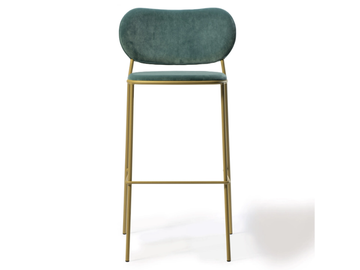 NUTA LIGHT - High upholstered stool with back by GABER