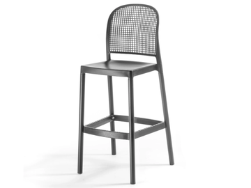 PANAMA - High technopolymer stool with back by GABER